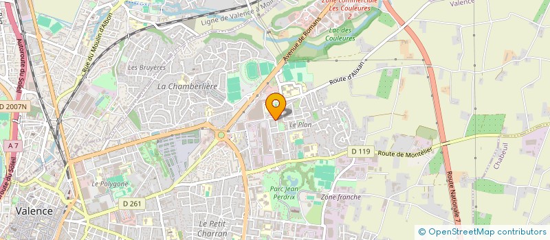 localisation de l'entreprise MONSIEUR CHERIF MOUICI  VALENCE