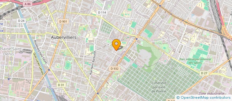 localisation de l'entreprise MONSIEUR CHERIF OUACEL  AUBERVILLIERS