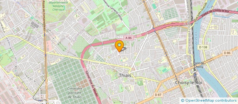 localisation de l'entreprise MONSIEUR CHERIF SEBIANE  THIAIS