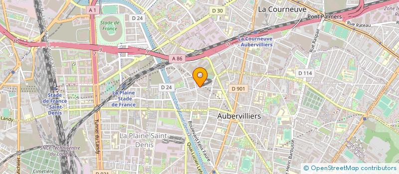 localisation de l'entreprise MONSIEUR CHERIF TOURE à AUBERVILLIERS