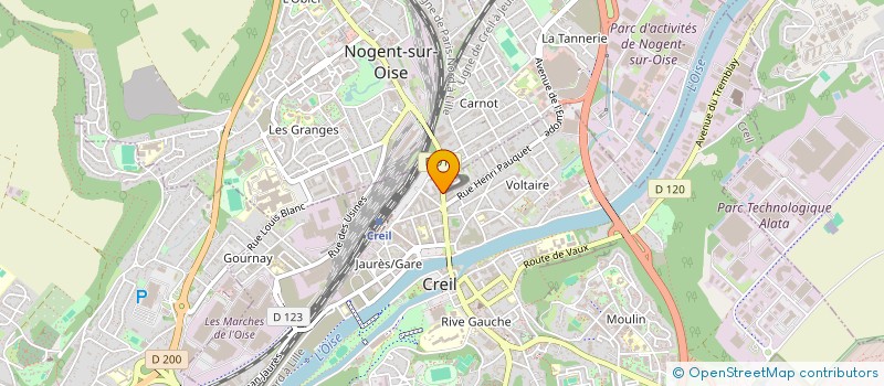 localisation de l'entreprise MONSIEUR CHERIF ZABER  CREIL