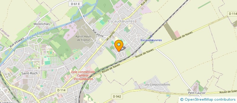 localisation de l'entreprise MONSIEUR CHEYEN CHARAI  ESCAUDUVRES