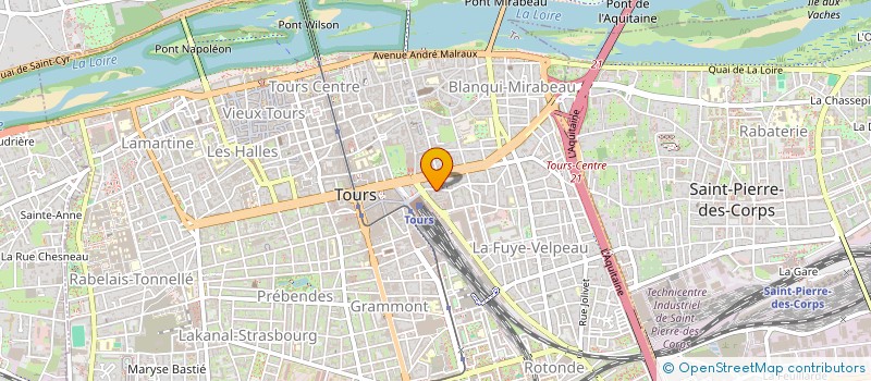 localisation de l'entreprise MONSIEUR CHEZEAUX GUILLAUME  TOURS