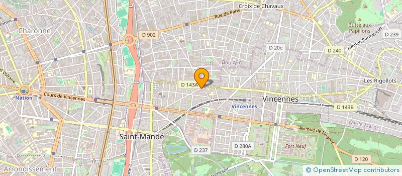 localisation de l'entreprise MONSIEUR CHI WAY KAM à VINCENNES