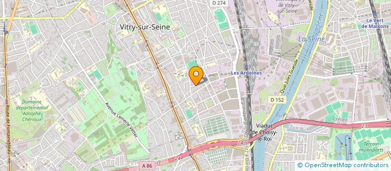 localisation de l'entreprise MONSIEUR CHICKOU BARADJI  VITRY-SUR-SEINE