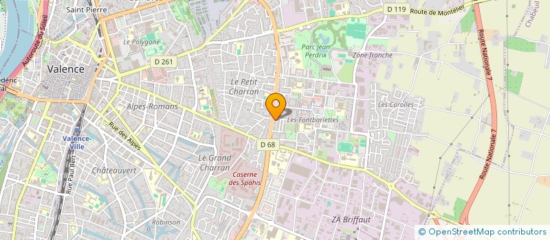 localisation de l'entreprise MONSIEUR CHIHAB-EDDINE BENARFA  VALENCE