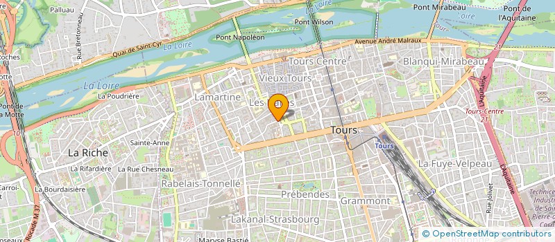 localisation de l'entreprise MONSIEUR CHILDERIC AGULLO  TOURS