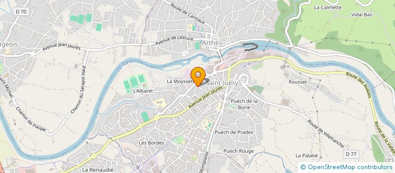 localisation de l'entreprise MONSIEUR CHILDERIC CAVALIE  SAINT-JUERY