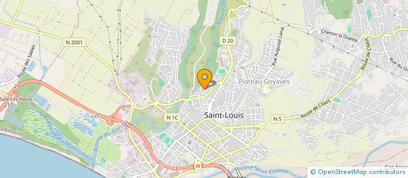 localisation de l'entreprise MONSIEUR CHILDERIC FOUMENAIGUE à SAINT-LOUIS