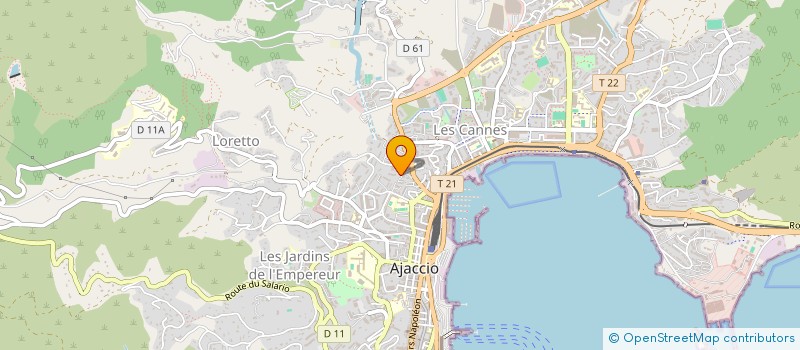 localisation de l'entreprise MONSIEUR CHILIANU BEGLIOMINI à AJACCIO
