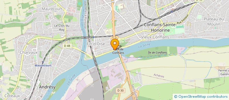 localisation de l'entreprise MONSIEUR CHILPERIC BRARD  CONFLANS-SAINTE-HONORINE