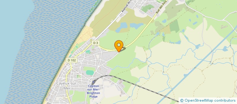 localisation de l'entreprise MONSIEUR CHISTIAN BRISVILLE  CAYEUX-SUR-MER