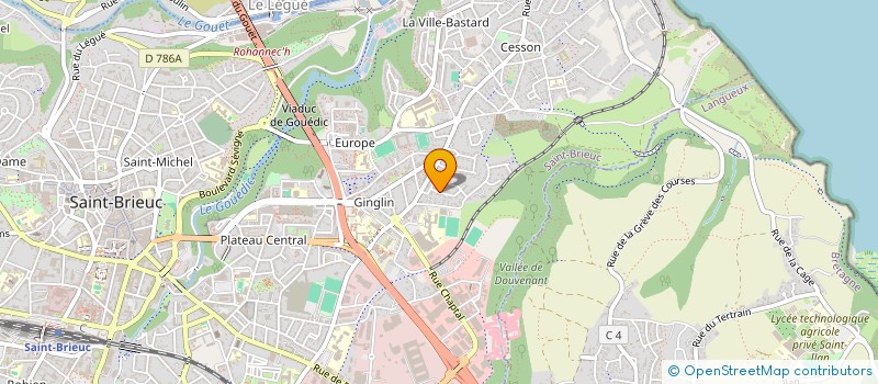 localisation de l'entreprise MONSIEUR CHOEPHEL TSANG à SAINT-BRIEUC