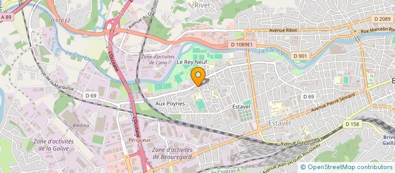 localisation de l'entreprise MONSIEUR CHOKRI AISSAOUI  BRIVE-LA-GAILLARDE