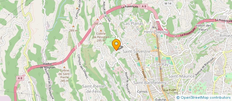 localisation de l'entreprise MONSIEUR CHOKRI HALLEK  NICE