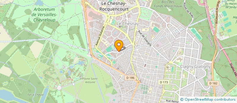 localisation de l'entreprise MONSIEUR CHOUAIB HENTABLI  LE CHESNAY-ROCQUENCOURT