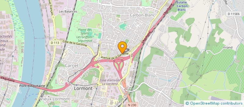 localisation de l'entreprise MONSIEUR CHOUAIB IDRISSI  CARBON-BLANC