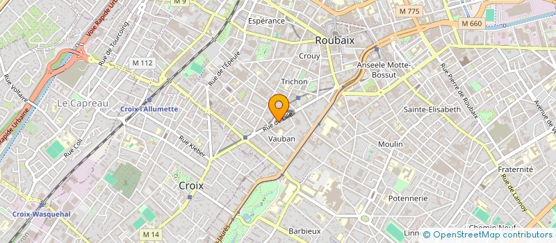 localisation de l'entreprise MONSIEUR CHOUAIB KERRIFA à ROUBAIX