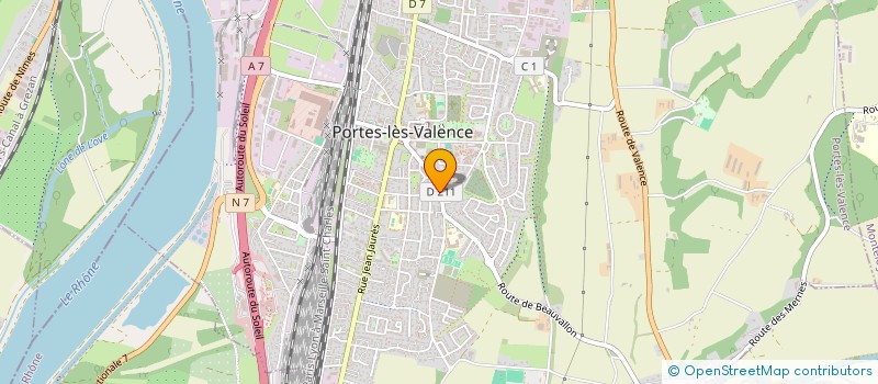 localisation de l'entreprise MONSIEUR CHOUAIB PHILIPPE  PORTES-LES-VALENCE