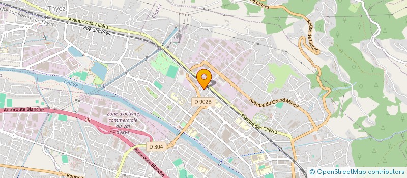 localisation de l'entreprise MONSIEUR CHOUAIB SHAQI  CLUSES