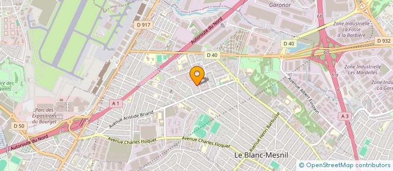 localisation de l'entreprise MONSIEUR CHOUKI BENABDALLAH à LE BLANC-MESNIL