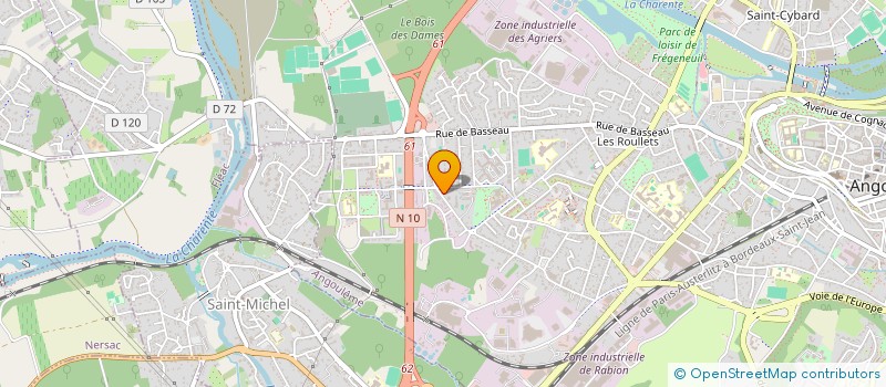 localisation de l'entreprise MONSIEUR CHOUKI BOUJEMAAOUI à ANGOULEME