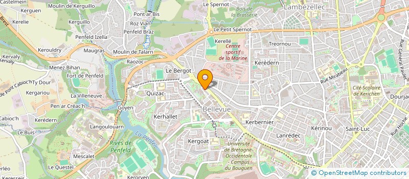 localisation de l'entreprise MONSIEUR CHOUKRI BELGHIT  BREST