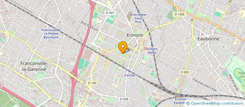 localisation de l'entreprise MONSIEUR CHOUKRI BELHADI à ERMONT