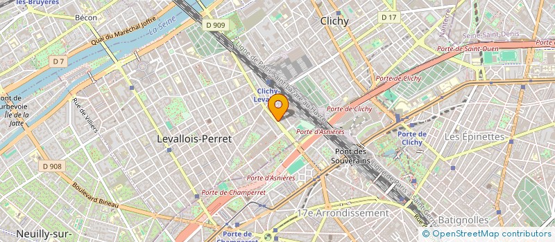 localisation de l'entreprise MONSIEUR CHOUKRI BEN DAMIRE à LEVALLOIS-PERRET