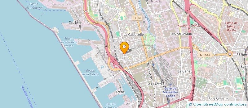 localisation de l'entreprise MONSIEUR CHOUKRI BOUNAB à MARSEILLE