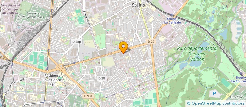 localisation de l'entreprise MONSIEUR CHOUKRI BRINI à STAINS