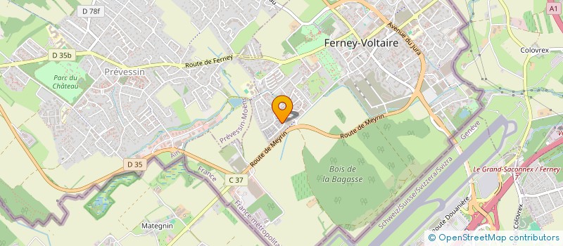 localisation de l'entreprise MONSIEUR CHOUKRI DRISS  FERNEY-VOLTAIRE