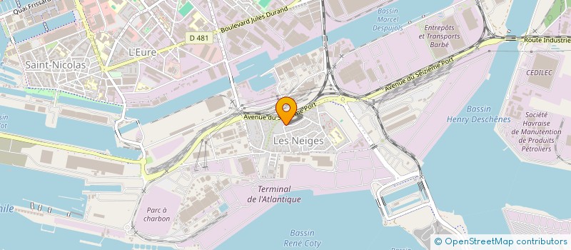 localisation de l'entreprise MONSIEUR CHOUKRI GARAOUI  LE HAVRE