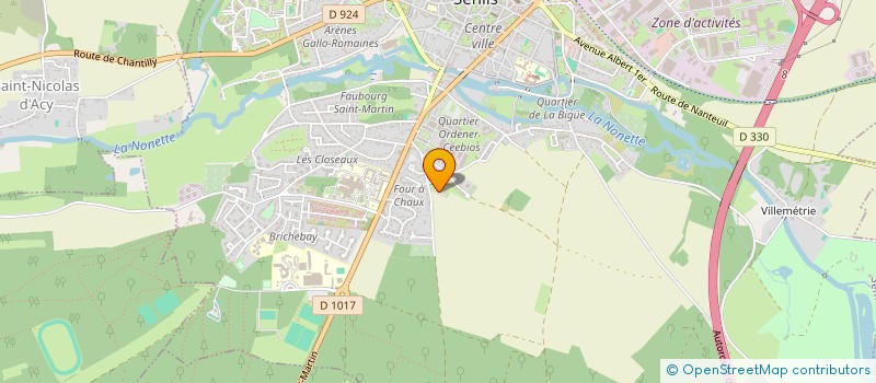 localisation de l'entreprise MONSIEUR CHOUKRI LAYA  SENLIS