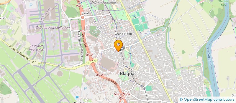 localisation de l'entreprise MONSIEUR CHRIF CHOUITER  BLAGNAC