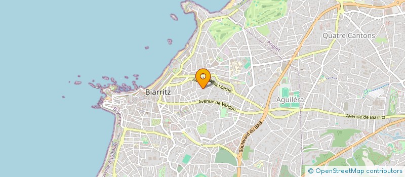 localisation de l'entreprise MONSIEUR CHRIS ALVIN DEZAI  BIARRITZ