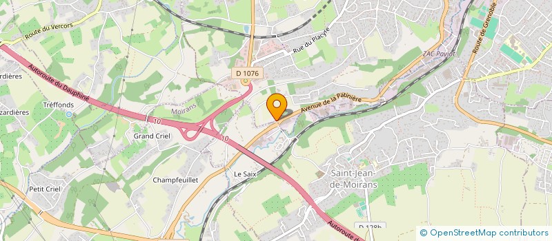 localisation de l'entreprise MONSIEUR CHRIS BEATXATEGUY  VOIRON