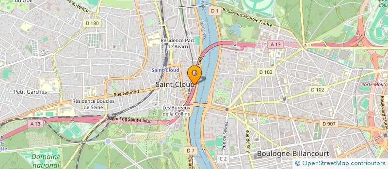 localisation de l'entreprise MONSIEUR CHRIS BOLLE à SAINT CLOUD