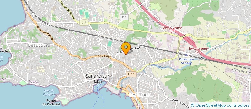 localisation de l'entreprise MONSIEUR CHRIS BOURILLOT à SANARY-SUR-MER