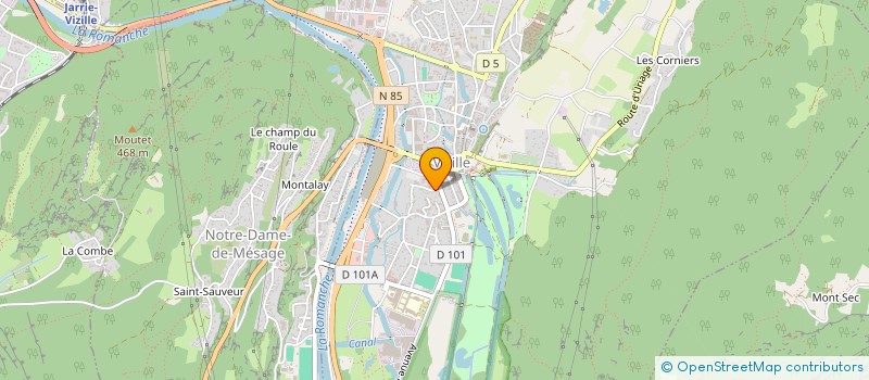 localisation de l'entreprise MONSIEUR CHRIS DEGAND  VIZILLE