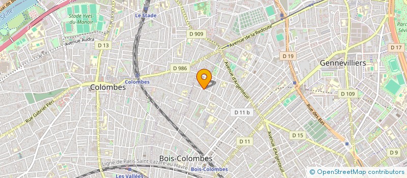 localisation de l'entreprise MONSIEUR CHRIS DUFF à BOIS-COLOMBES