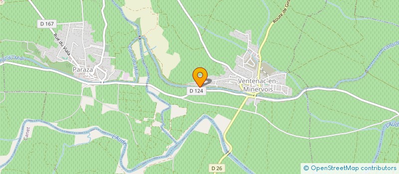 localisation de l'entreprise MONSIEUR CHRIS-FABIAN KRETZER  VENTENAC-EN-MINERVOIS