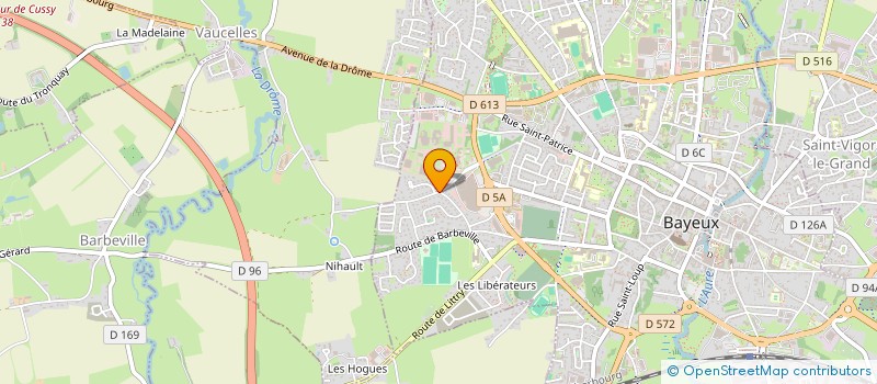 localisation de l'entreprise MONSIEUR CHRIS FOUQUERAY  BAYEUX