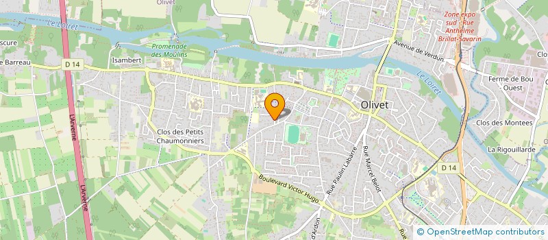 localisation de l'entreprise MONSIEUR CHRIS GEORGET  OLIVET