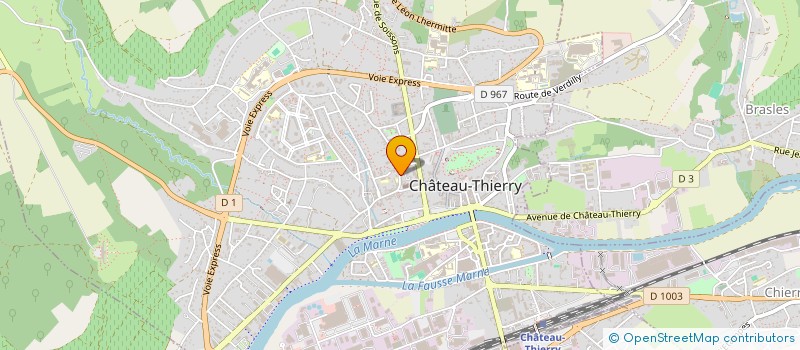 localisation de l'entreprise MONSIEUR CHRIS GNABROYOU  CHATEAU-THIERRY