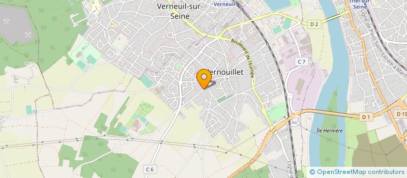 localisation de l'entreprise MONSIEUR CHRIS HOETTEL  VERNOUILLET