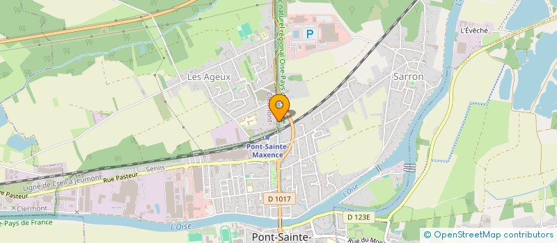 localisation de l'entreprise MONSIEUR CHRIS HOTTE  PONT-SAINTE-MAXENCE