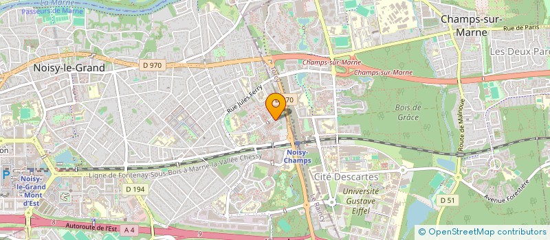 localisation de l'entreprise MONSIEUR CHRIS MBONGO SILOU  NOISY-LE-GRAND