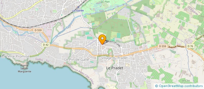 localisation de l'entreprise MONSIEUR CHRIS MELLET à LE PRADET