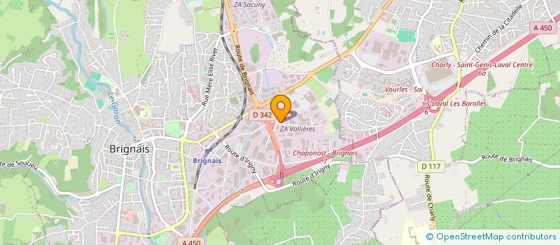 localisation de l'entreprise MONSIEUR CHRIS MUNTZ  BRIGNAIS